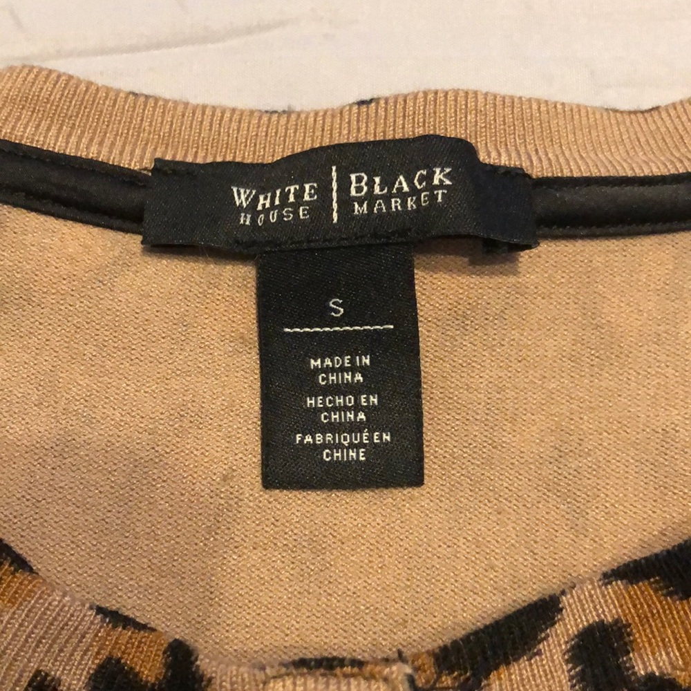 Whbm Leopard Print Snap Cardigan - image 4